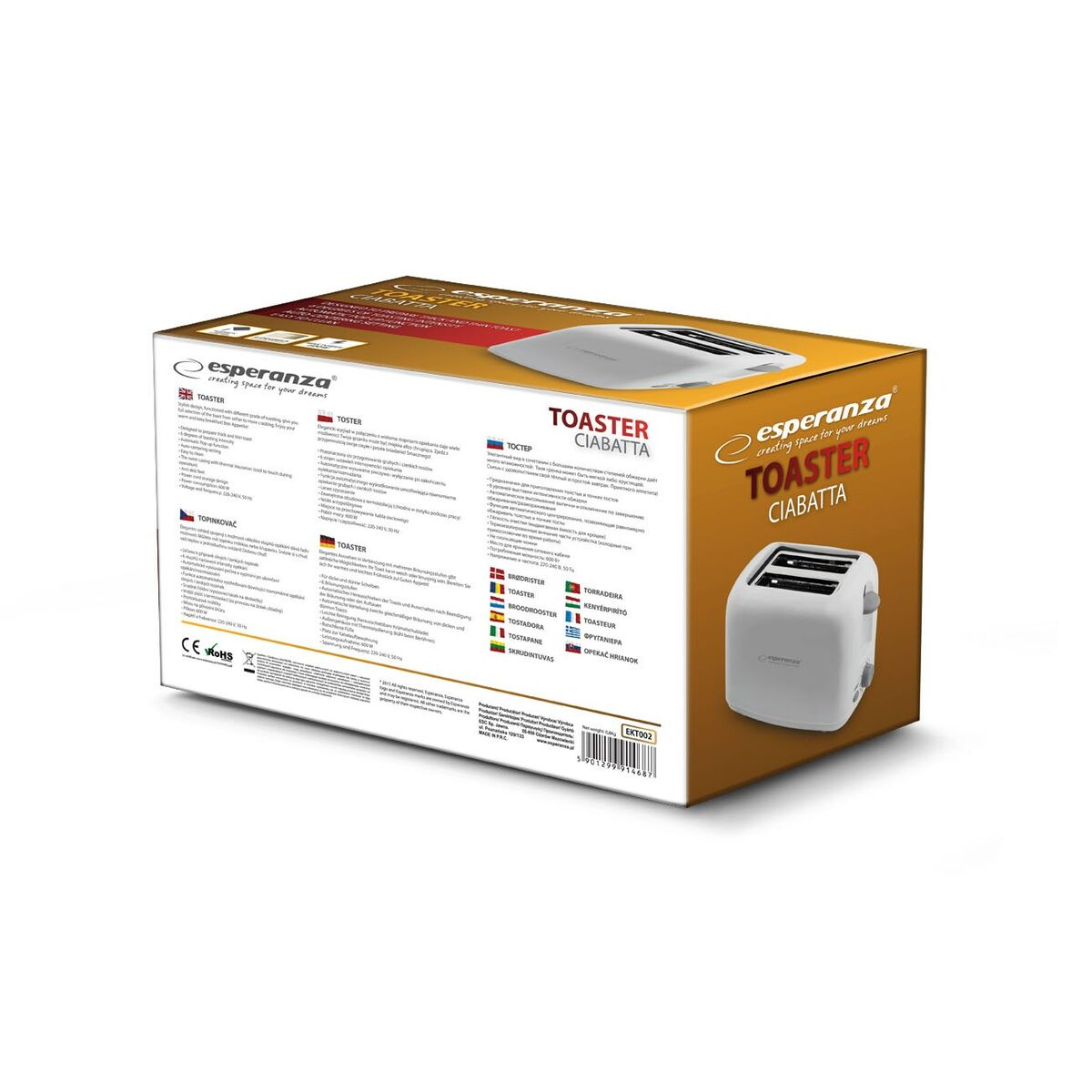 Тостер Esperanza EKT002 600 W-2