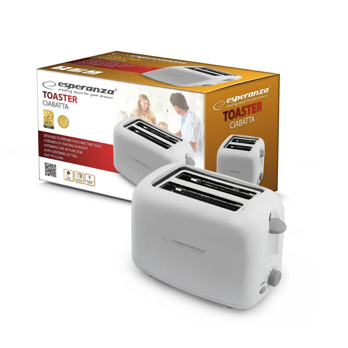 Тостер Esperanza EKT002 600 W-4