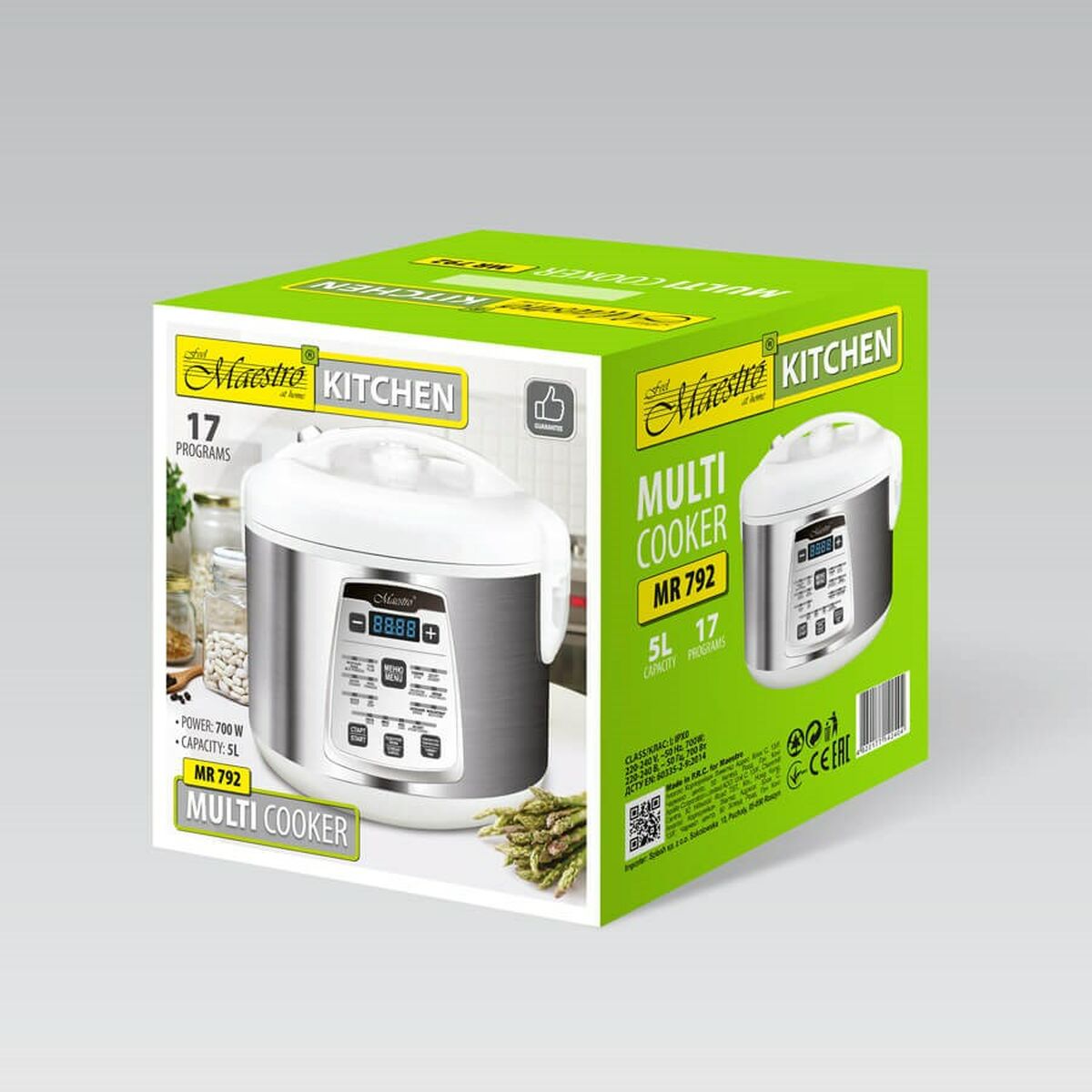 Мультиварка Feel Maestro MR-792 Сталь 700 W 5 L-4