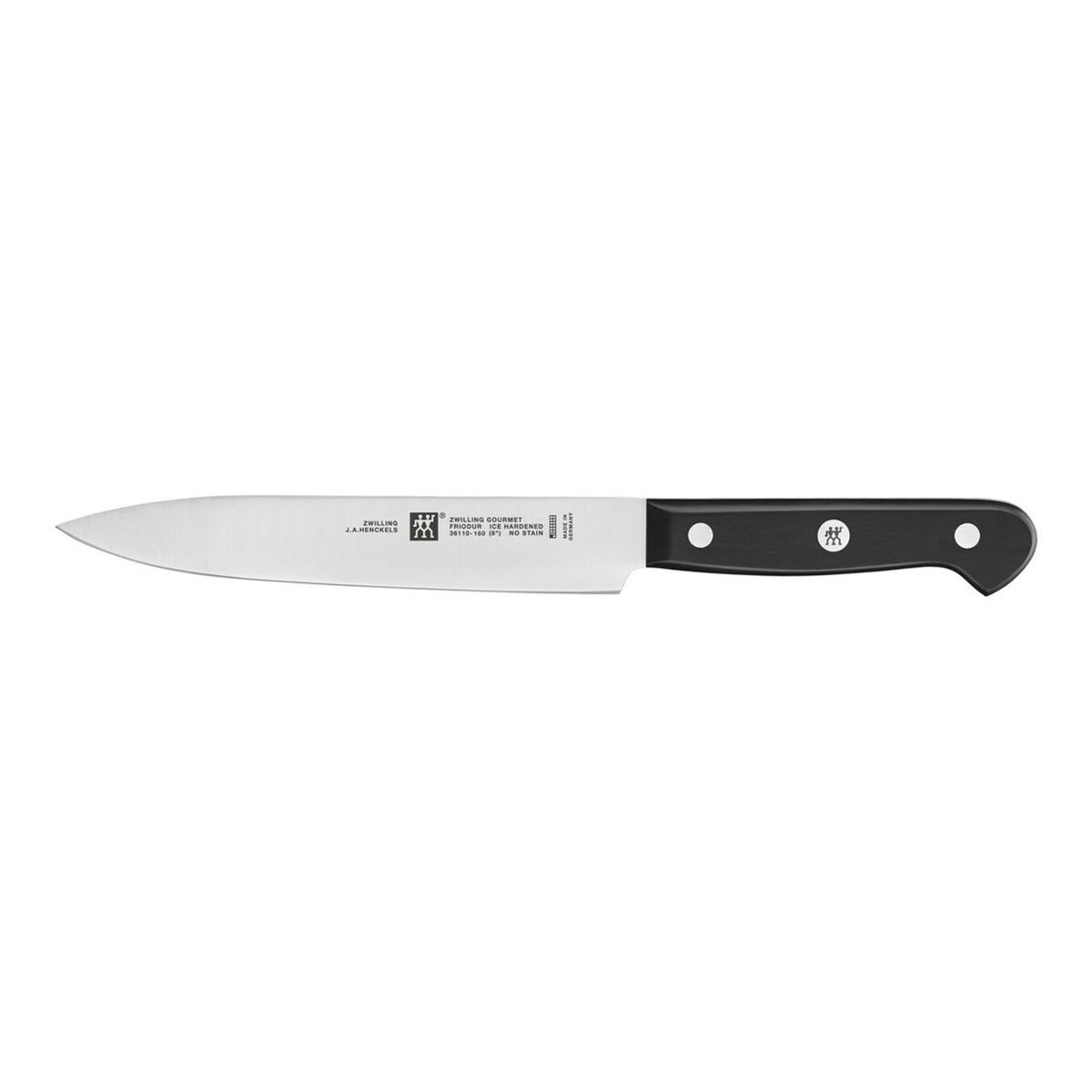 Набор ножей Zwilling 36130-003-0 Чёрный Пластик Кованая сталь 20 cm 16 cm 10 cm (3 штук)-3