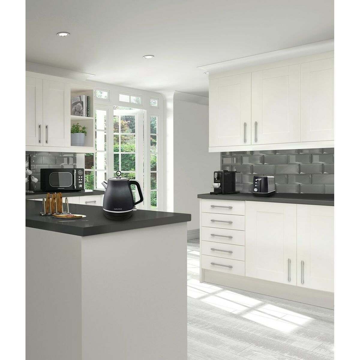 Шайнек Morphy Richards Evoke Қара металл 2200 W 1,5 L-8