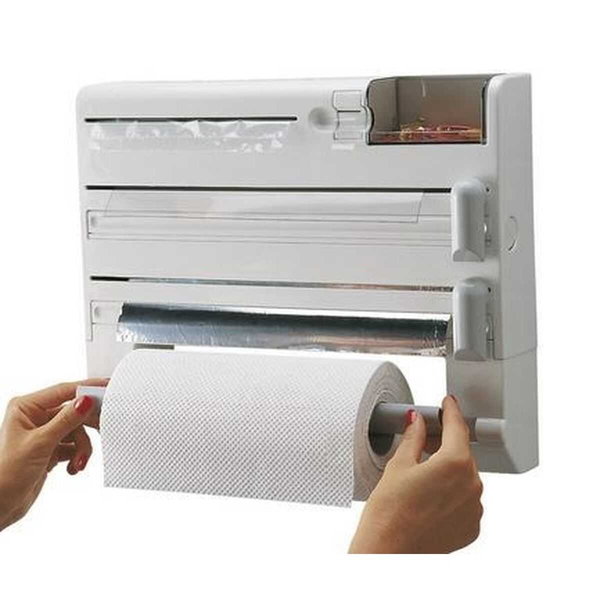 Leifheit Kitchen Paper Holder 25723 White Plastic-3