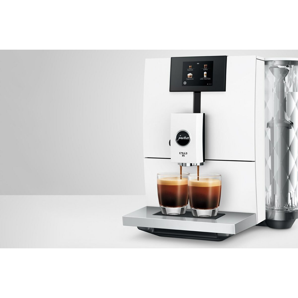 Суперавтоматическая кофеварка Jura ENA 8 Nordic White (EC) Белый да 1450 W 15 bar 1,1 L-2