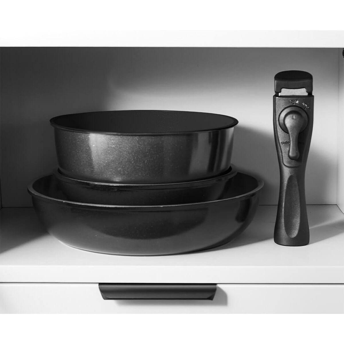 Set of saucepans Feel Maestro MR-4800-7 Black Silicone Aluminum Ø 18 cm Ø 26 cm-4