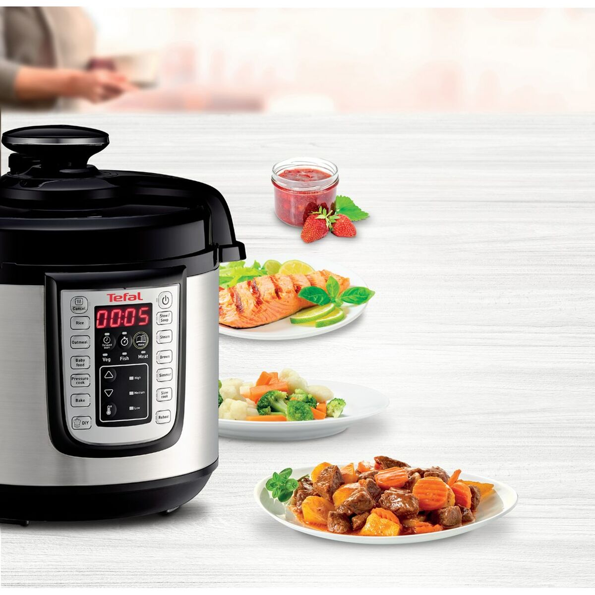 Tefal мультиваркасы CY505E10 Қара Қара/Күміс 1100 W 50 W 6 L-8