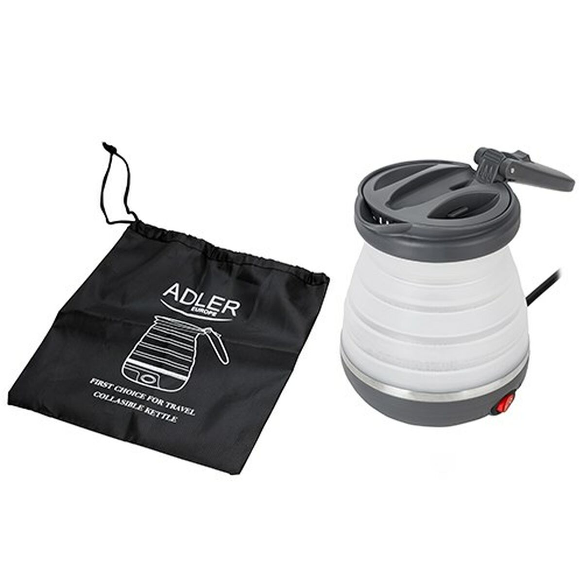 Adler AD 1279 Ақ қара пластик 750 W 0,6 L-2