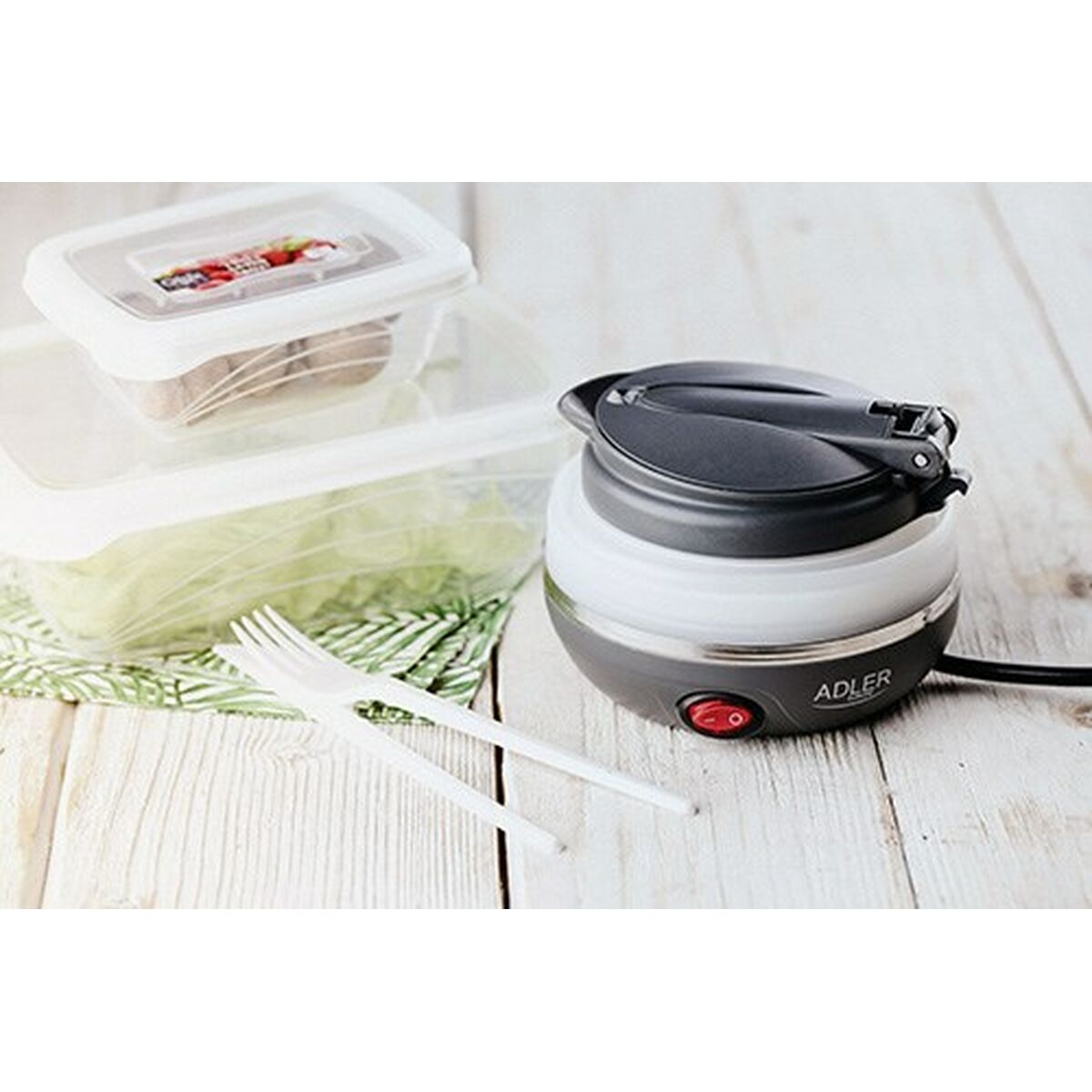 Adler AD 1279 Ақ қара пластик 750 W 0,6 L-6