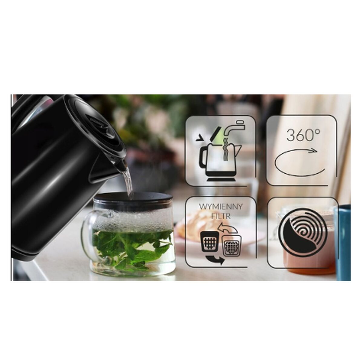 Mpm шәйнек MCZ-112 қара тот баспайтын болат 2200 W 1,7 L-4