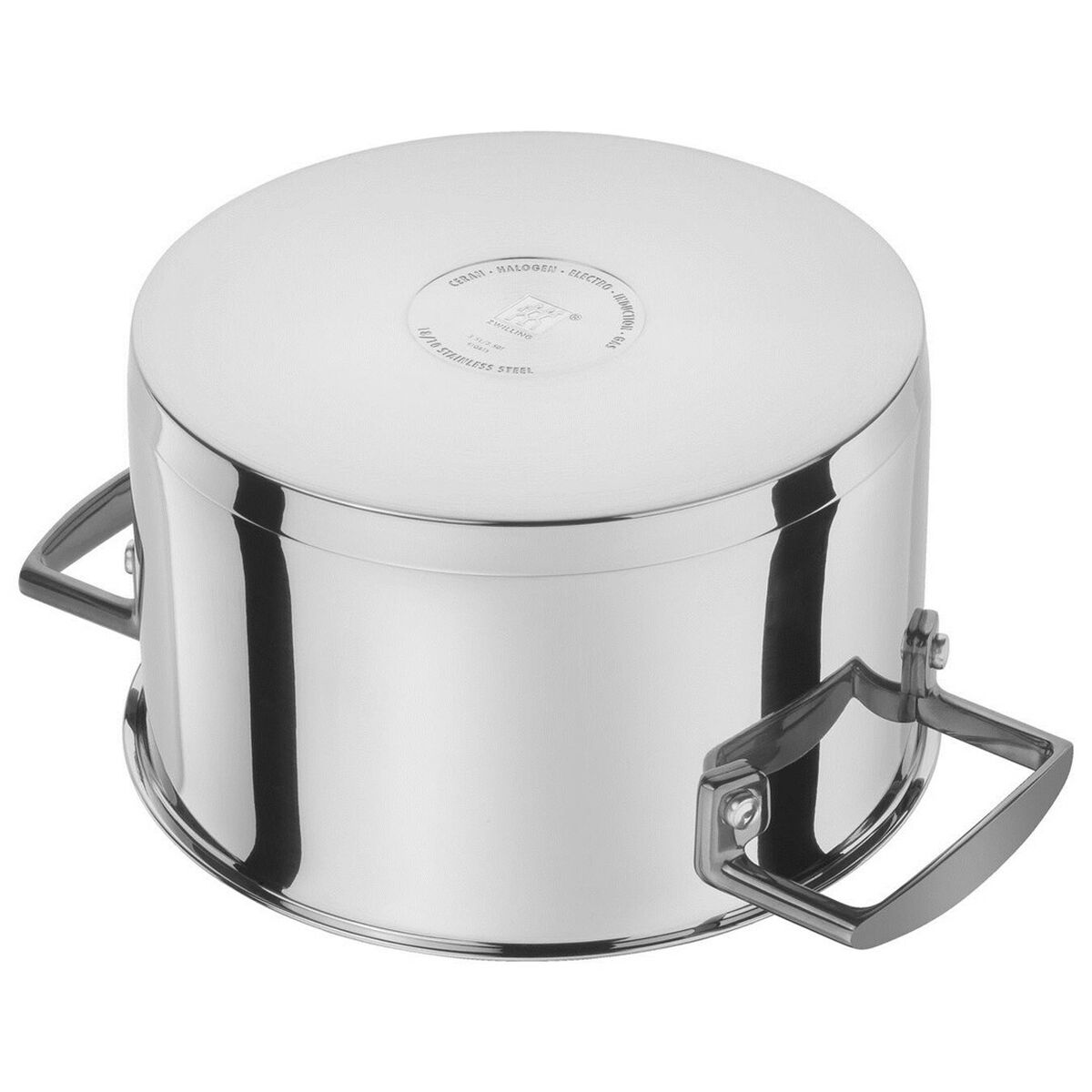 Pot with lid Zwilling 71160-005-0 Black Silver 5 Items Ø 24 cm Ø 20 cm Ø 16 cm 1.5 L 2 L 3 L 6 L 3.5 L (5 pieces)-5