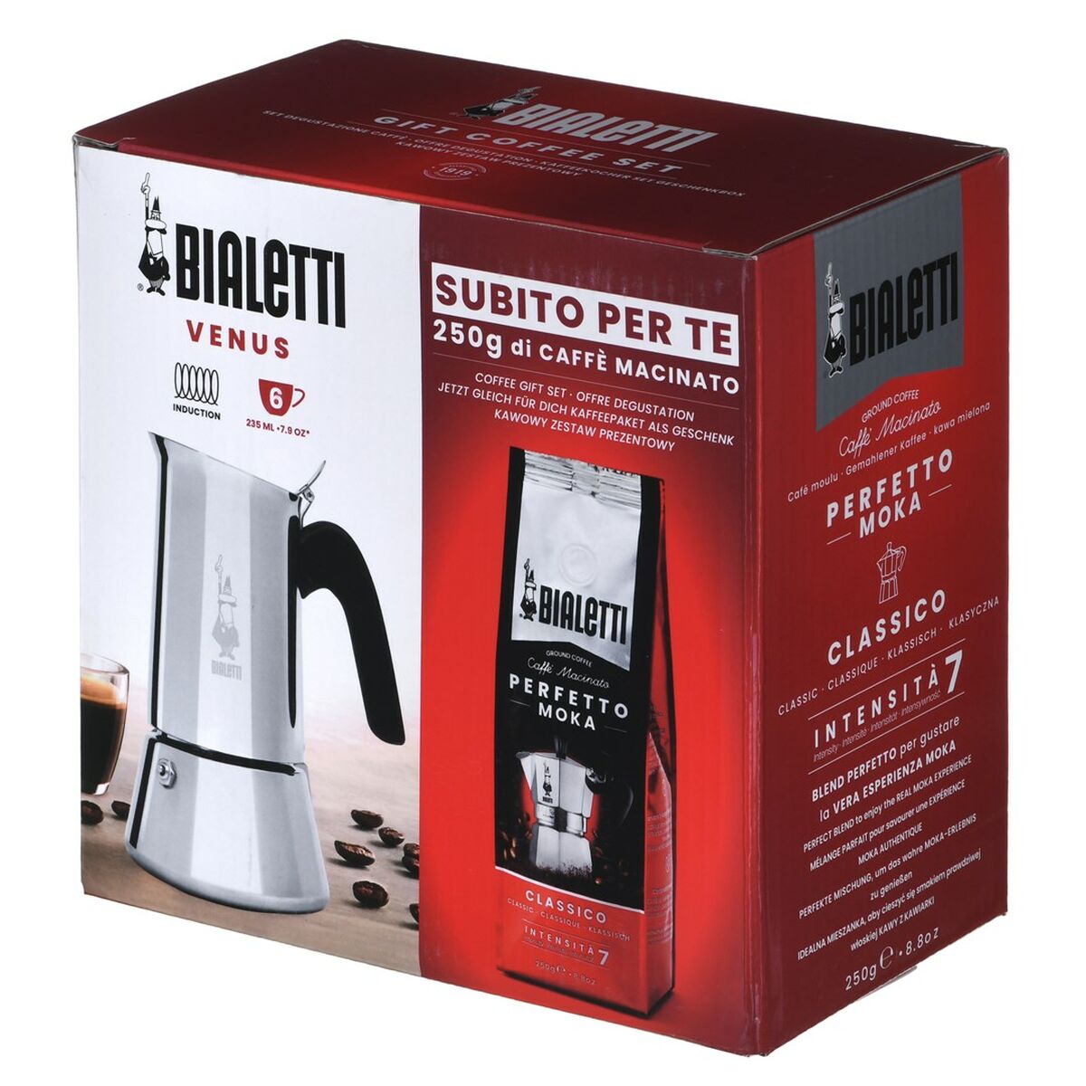 Итальянская Kофеварка Bialetti Серебристый Нержавеющая сталь 240 ml 6 Чашки-3