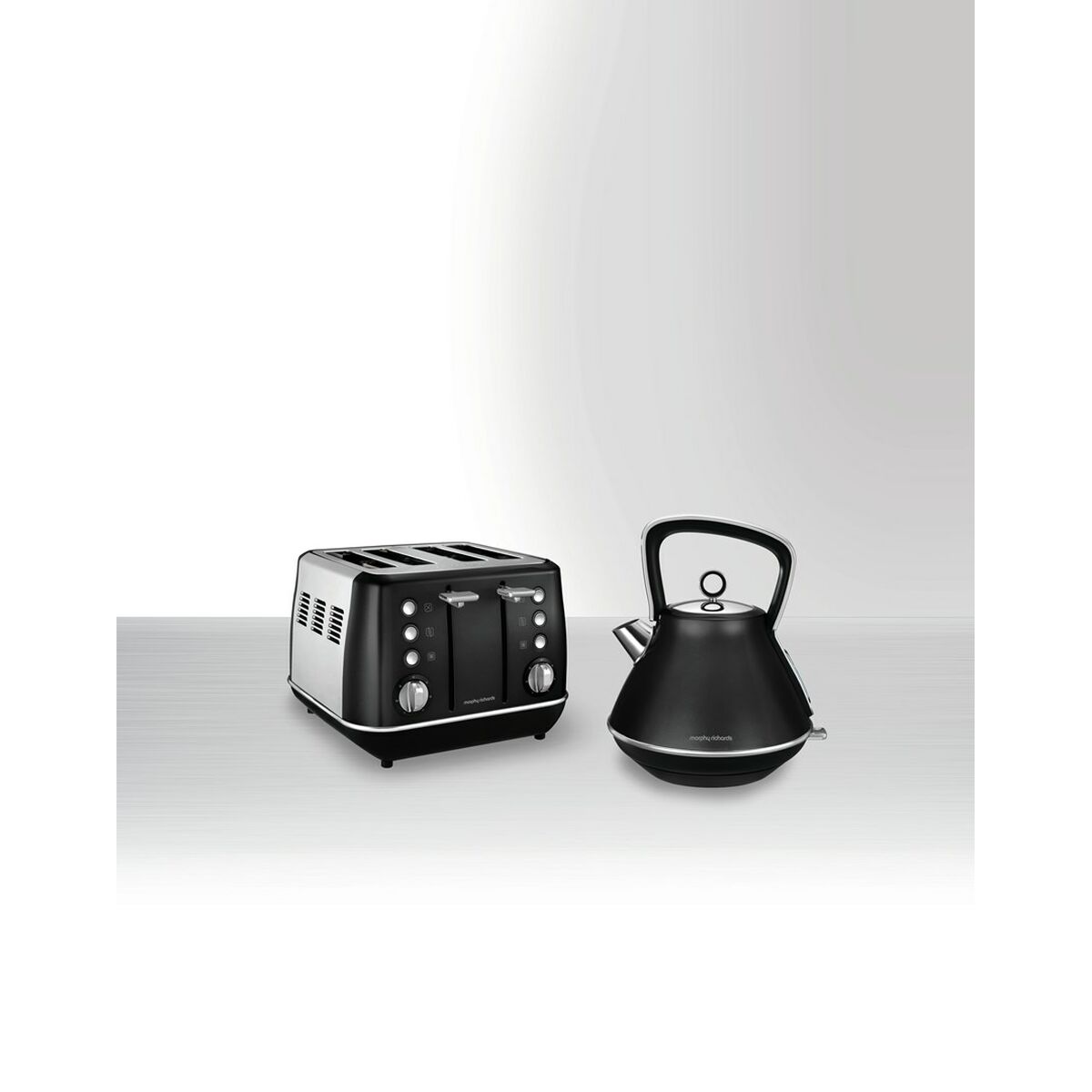 Чайник Morphy Richards Evoke Retro Чёрный Металл 2200 W 1,5 L-2