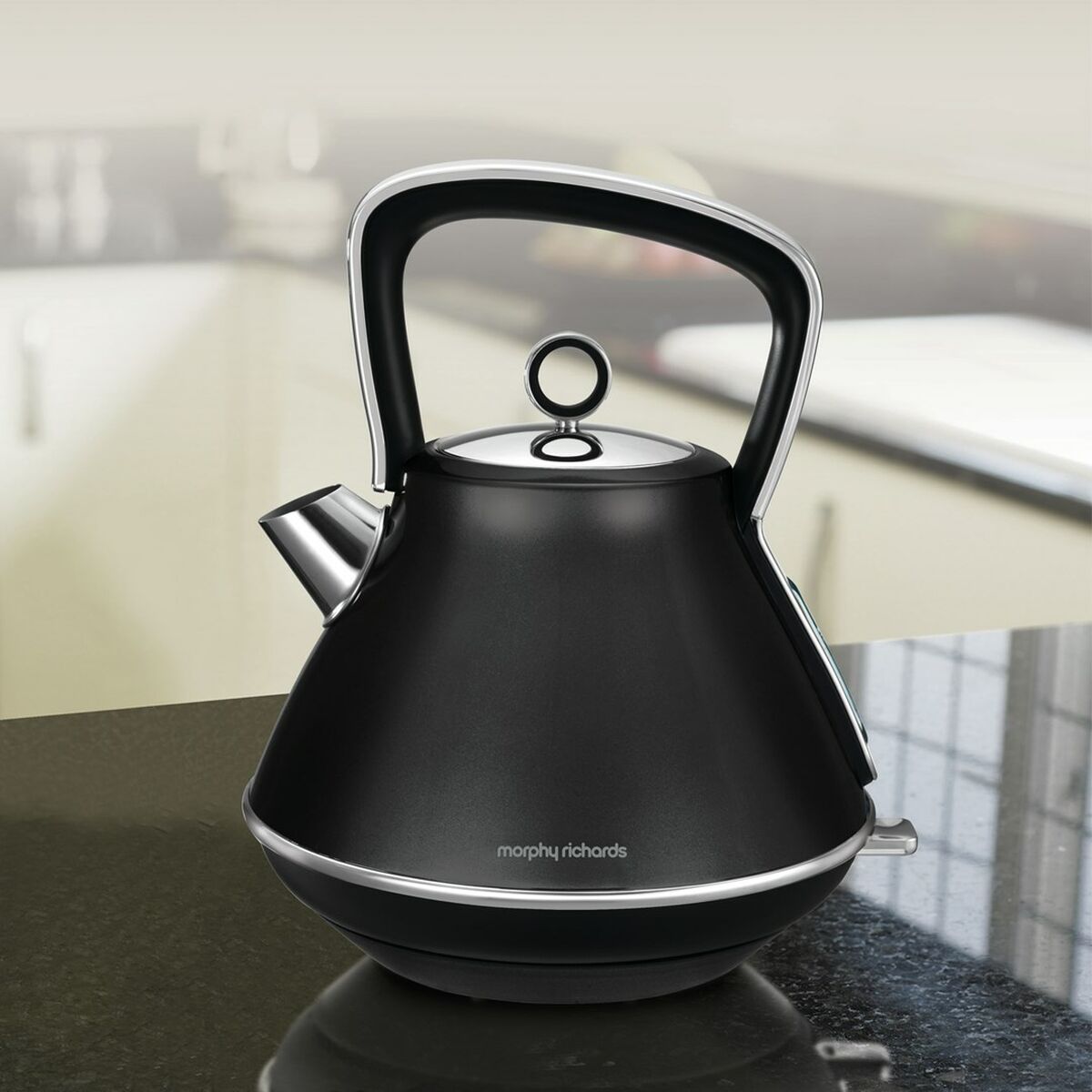 Чайник Morphy Richards Evoke Retro Чёрный Металл 2200 W 1,5 L-6
