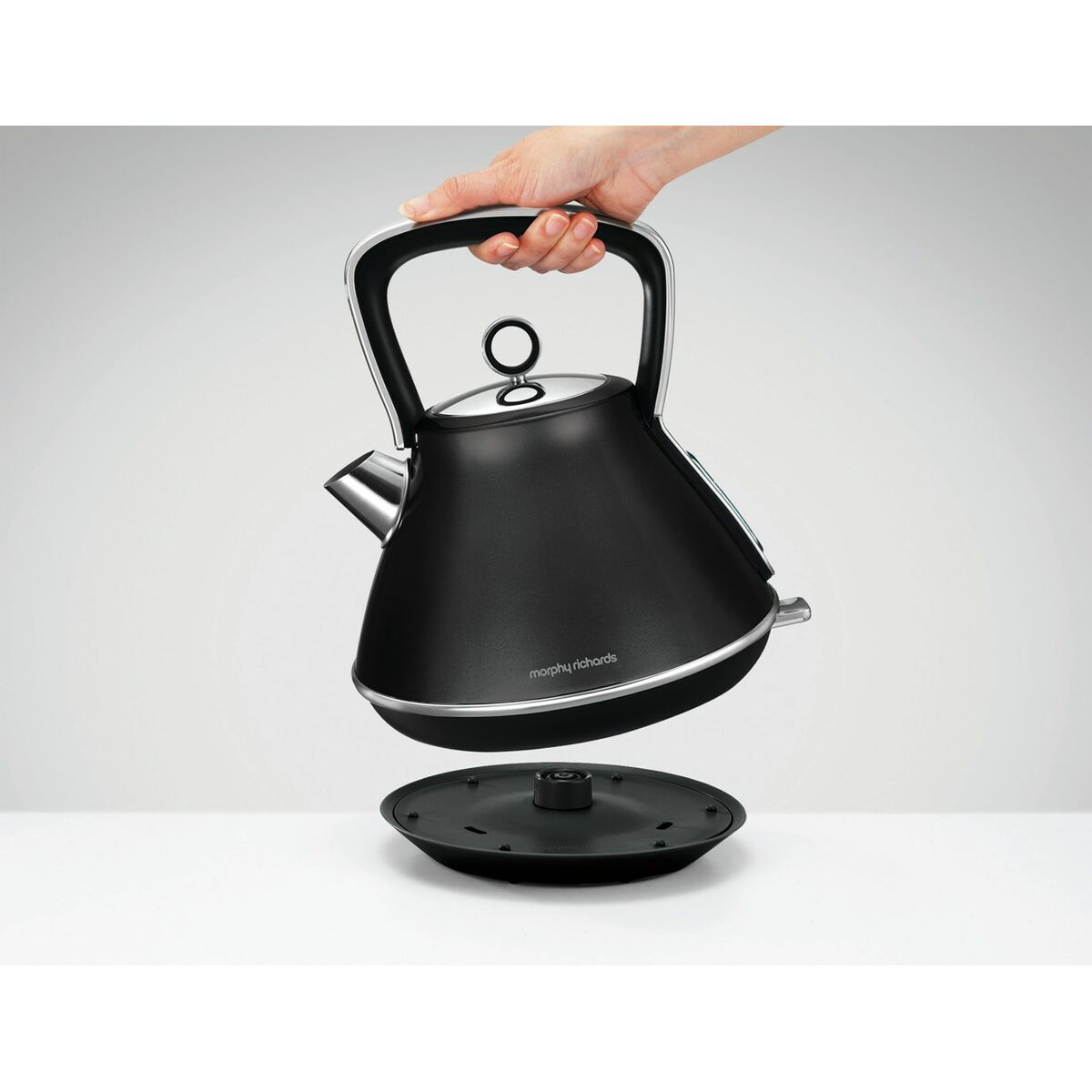 Чайник Morphy Richards Evoke Retro Чёрный Металл 2200 W 1,5 L-8