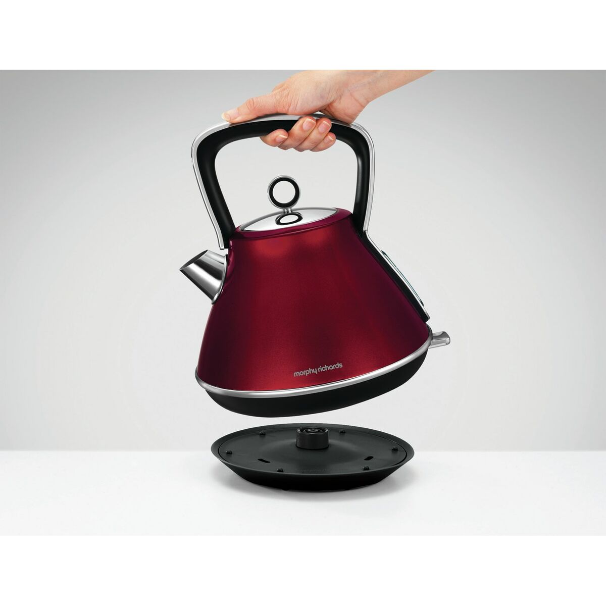 Чайник Morphy Richards Evoke Retro Красный Металл 2200 W 1,5 L-3