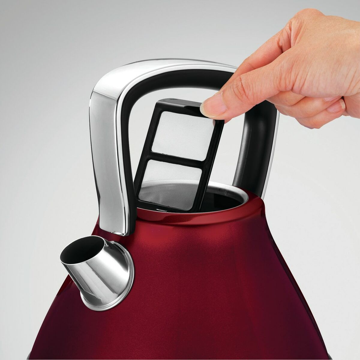 Чайник Morphy Richards Evoke Retro Красный Металл 2200 W 1,5 L-5