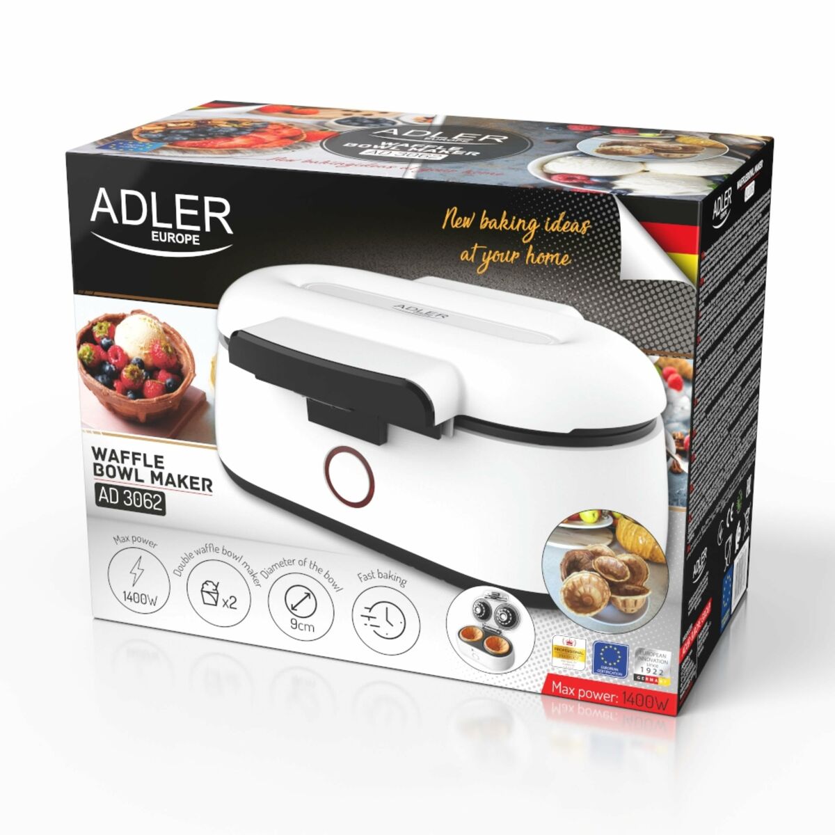 Waffle demir Adler AD 3062-4