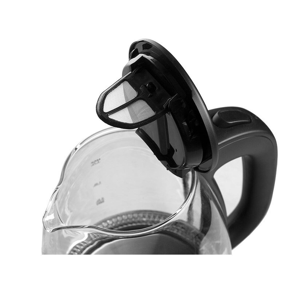 Bouilloire Lafe CEG012. 2 Plastique en verre noir 2200 W 1,7 L-2