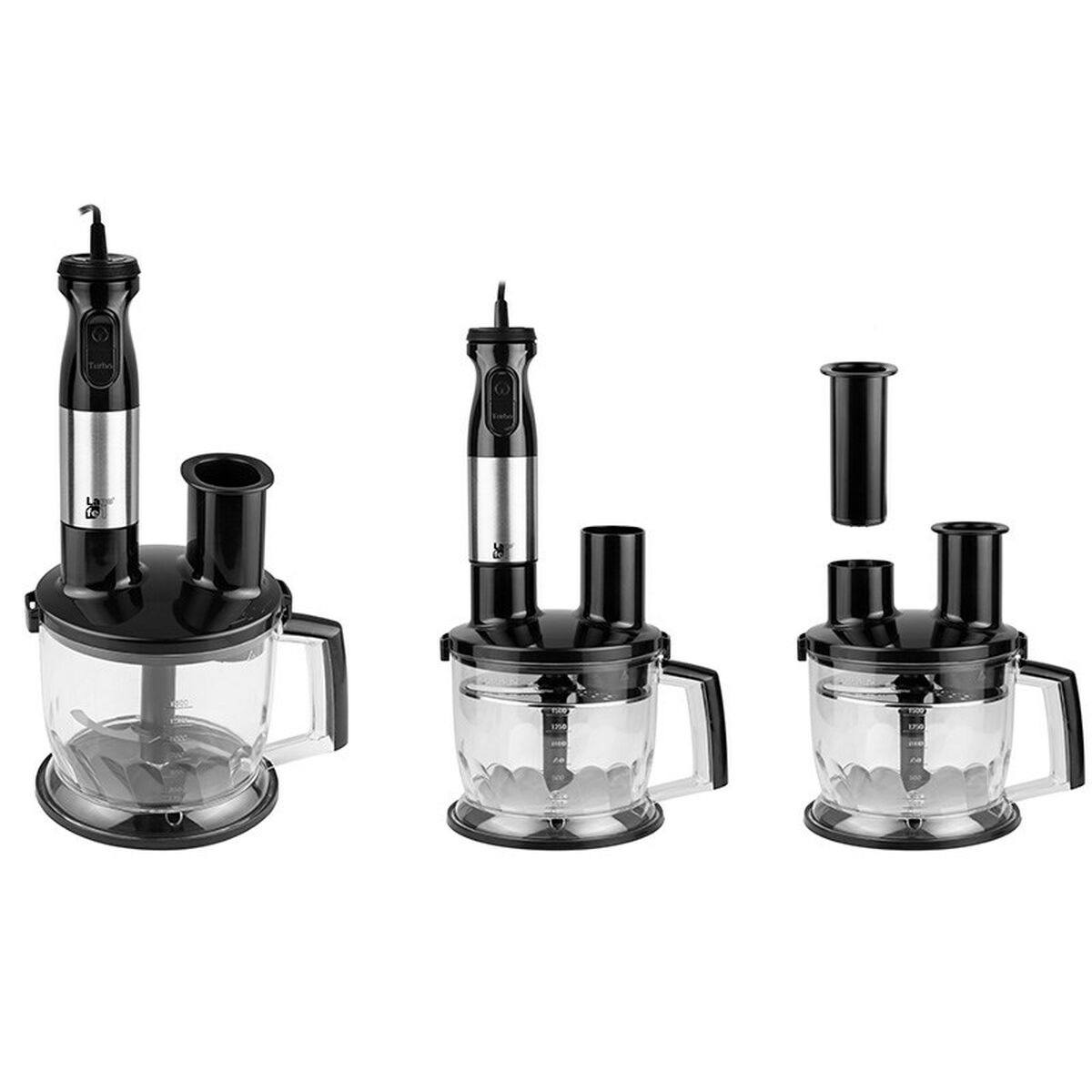 Миксер с колбой Lafe BZL001  Чёрный Серебристый 1000 W 0,5 L-3