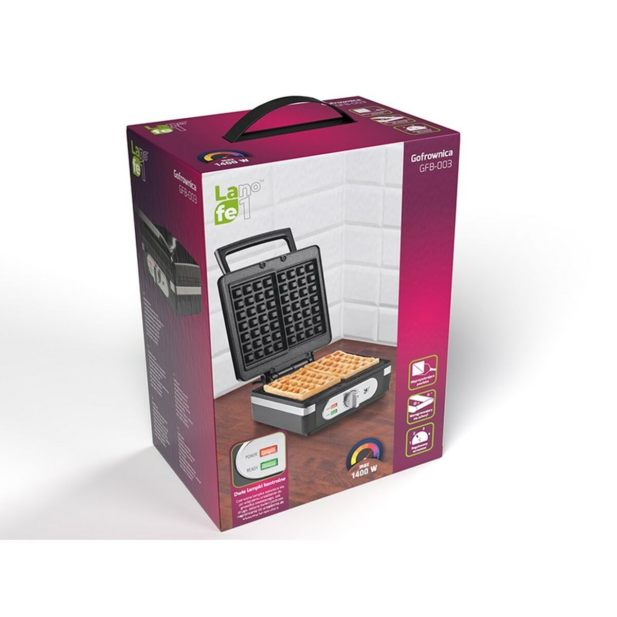 Lafe waffle demir GFB-003-7