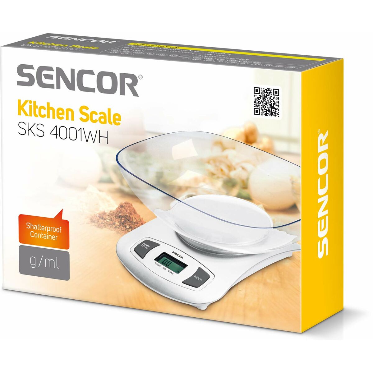 Ас үй таразысы Sencor SKS 4001WH Ақ 5 кг 2 L-3