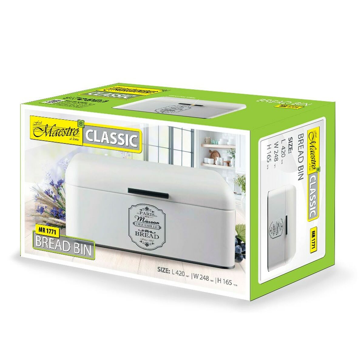 Судок Feel Maestro MR-1771 Белый Металл Нержавеющая сталь Прямоугольный-5