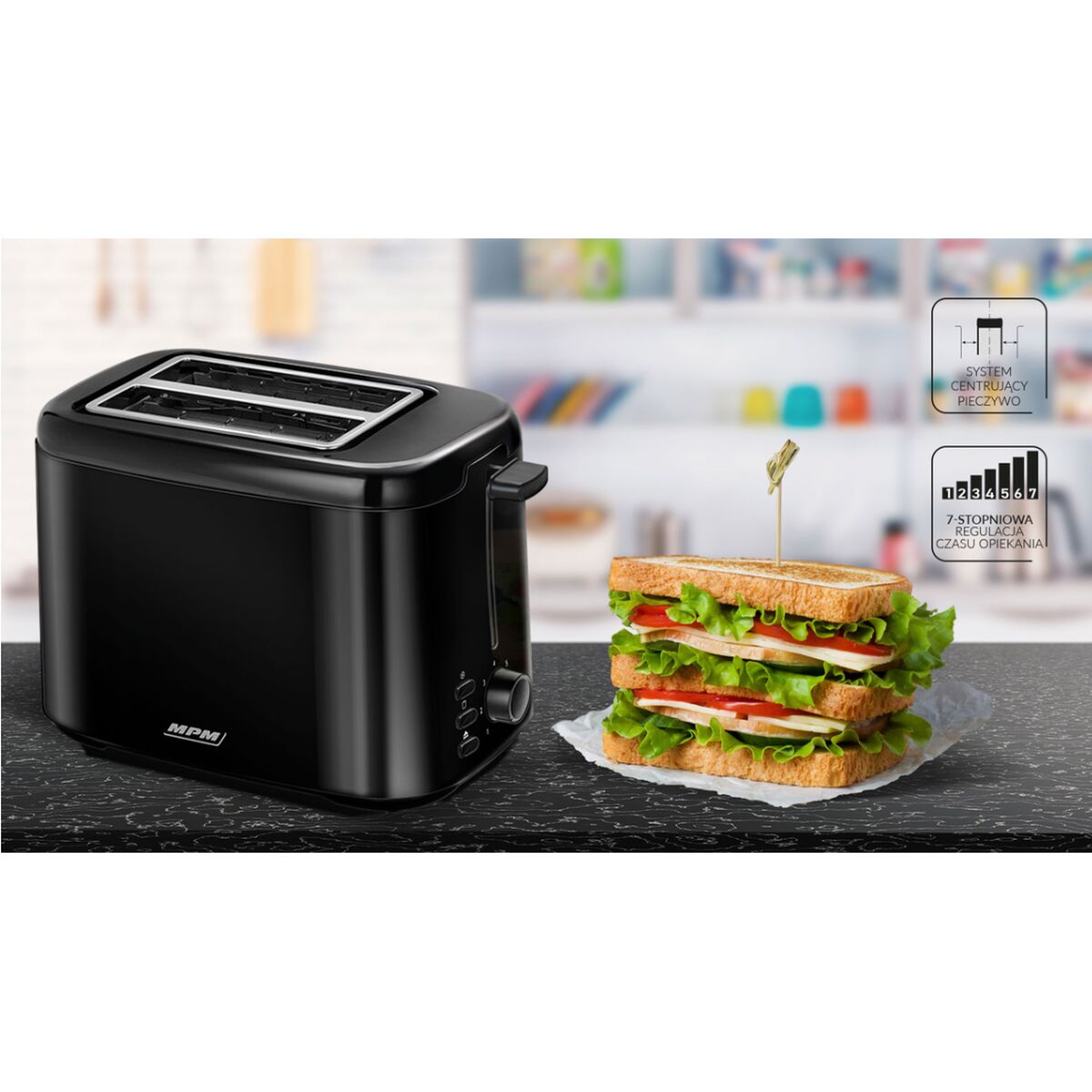 Mpm MTO-07/C 800 W tost makinesi-2