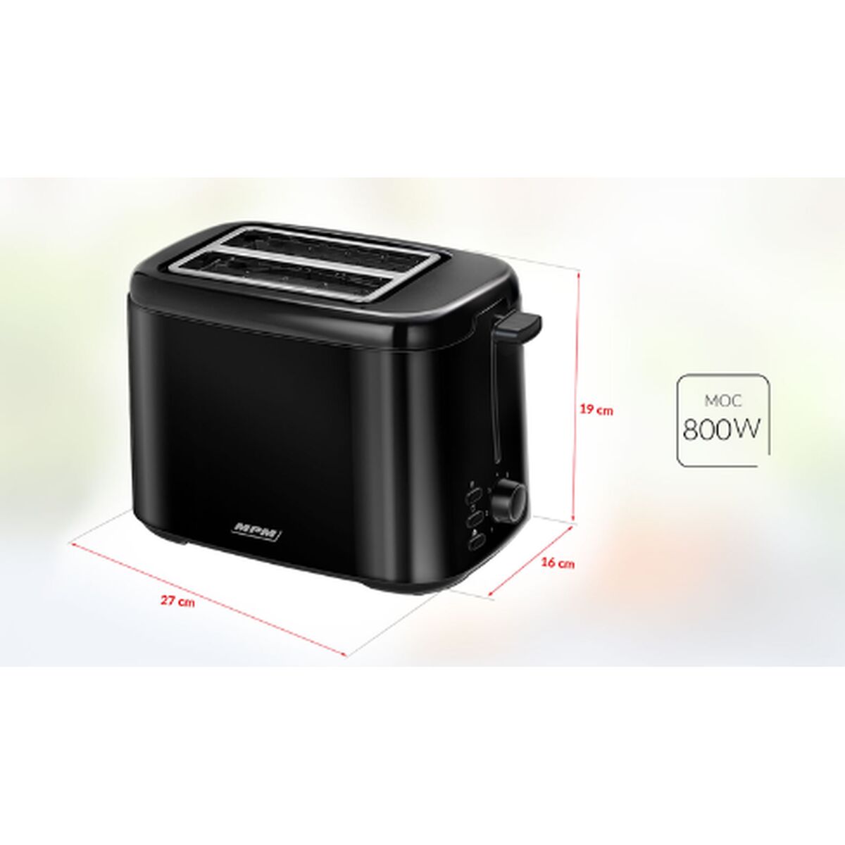 Mpm MTO-07/C 800 W tost makinesi-4