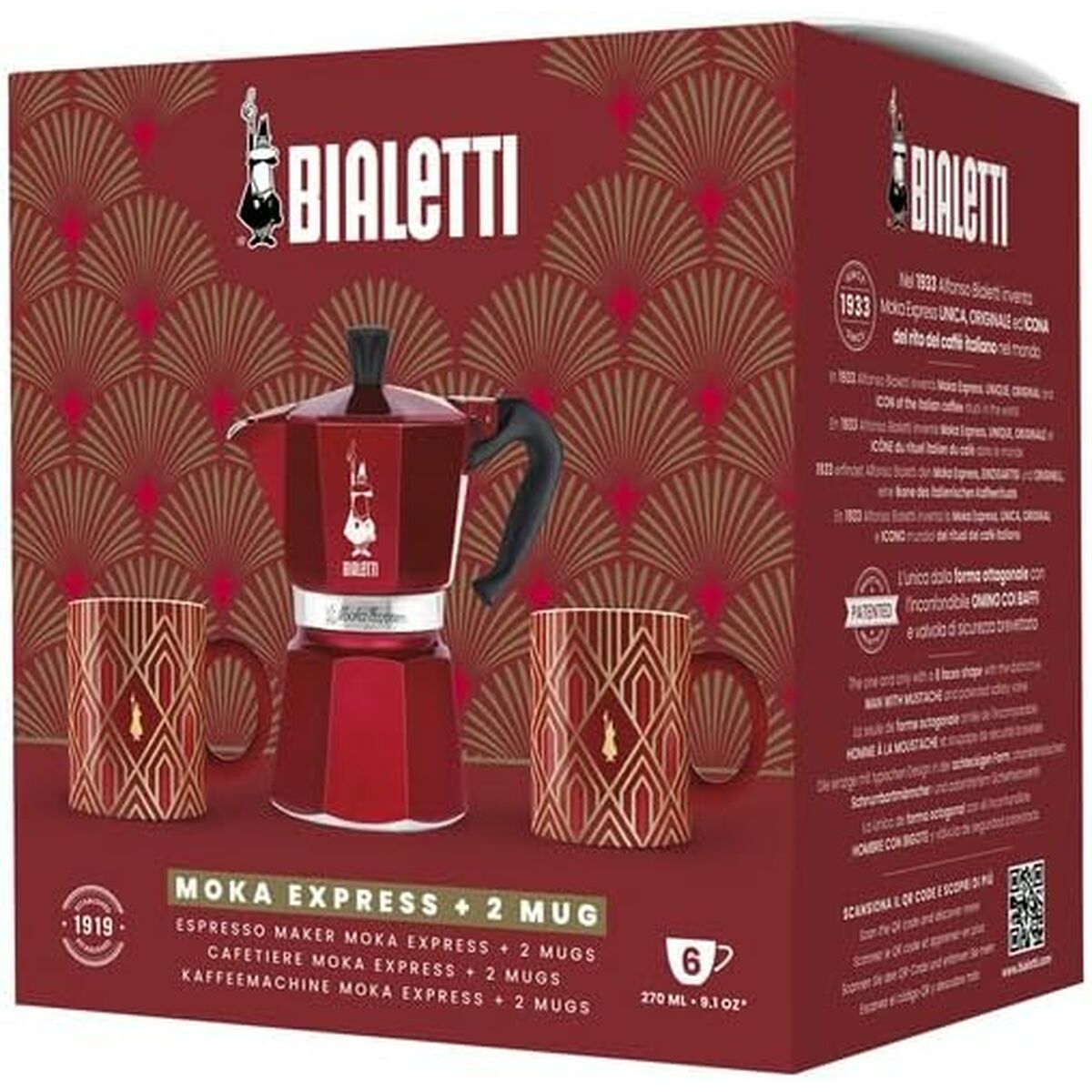 Итальянская Kофеварка Bialetti Moka Express-2