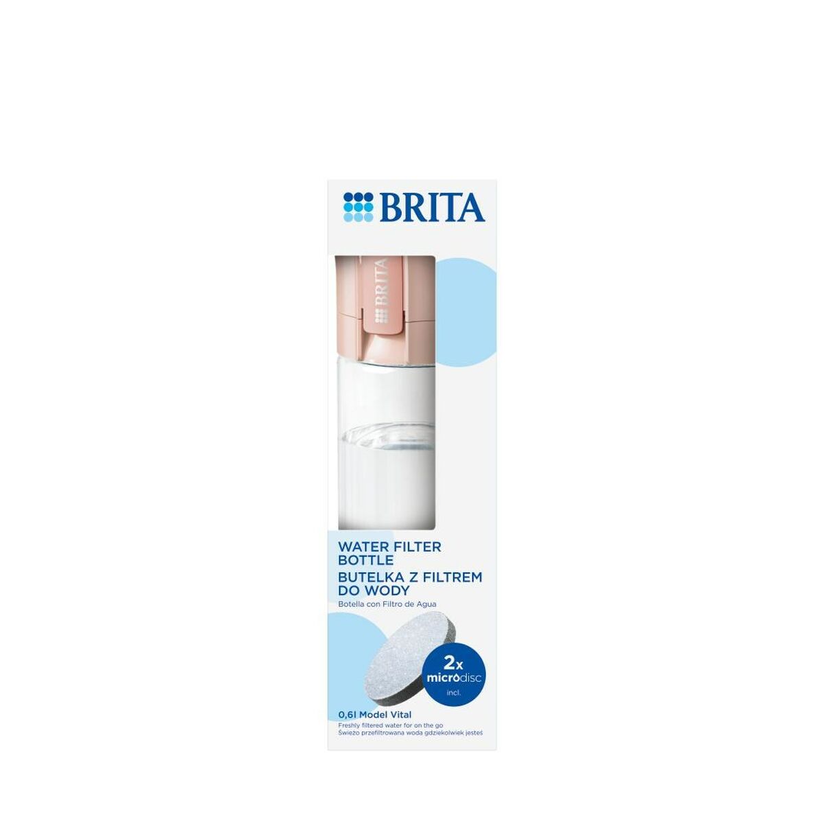 Бутылка-фильтр Brita Vital Персик 600 ml-7