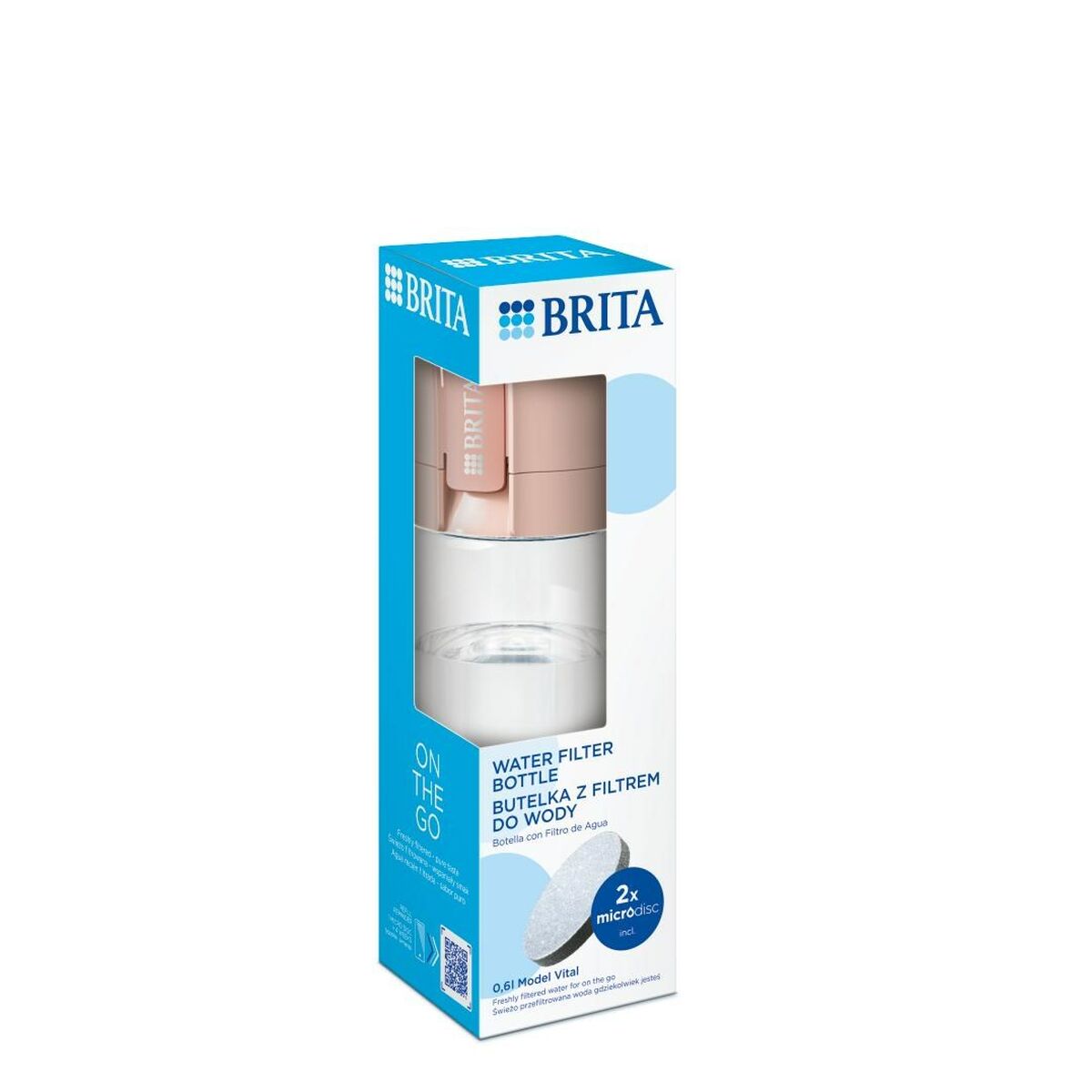 Бутылка-фильтр Brita Vital Персик 600 ml-8