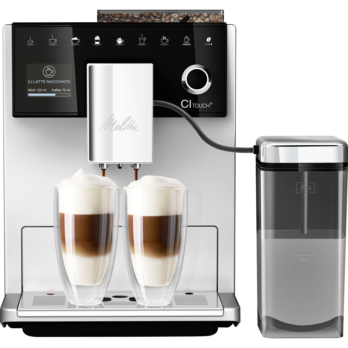 Суперавтоматическая кофеварка Melitta F630-111 Серебристый 1000 W 1400 W 1,8 L-2