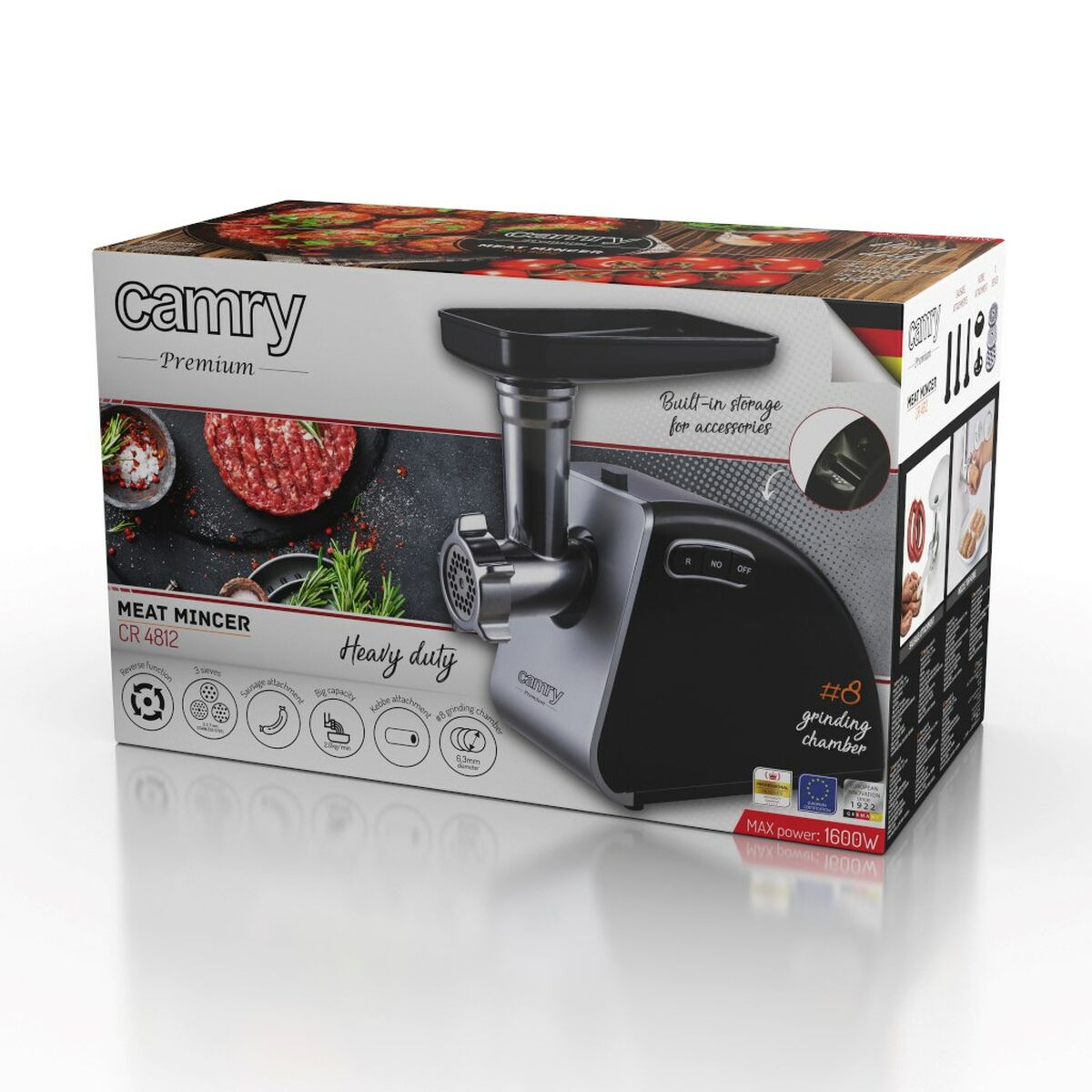 Мясорубка Adler CR 4812 Зеленый Нержавеющая сталь Пластик 500 W-2