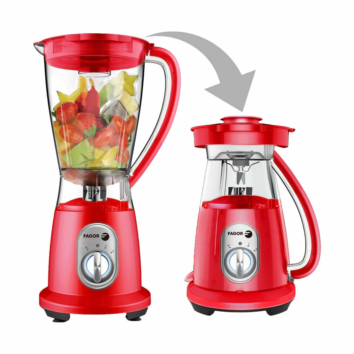 Ручной миксер Fagor FGE2030 600 W Красный 1,5 L-2