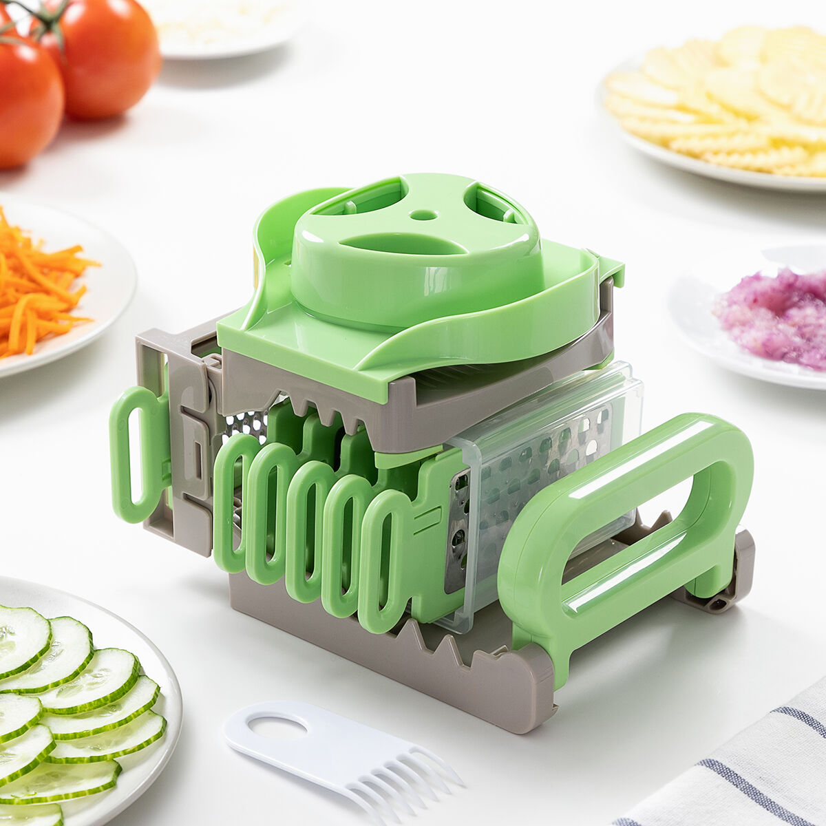 6-in-1 Choppie InnovaGoods Folding Vegetable Peeler-2