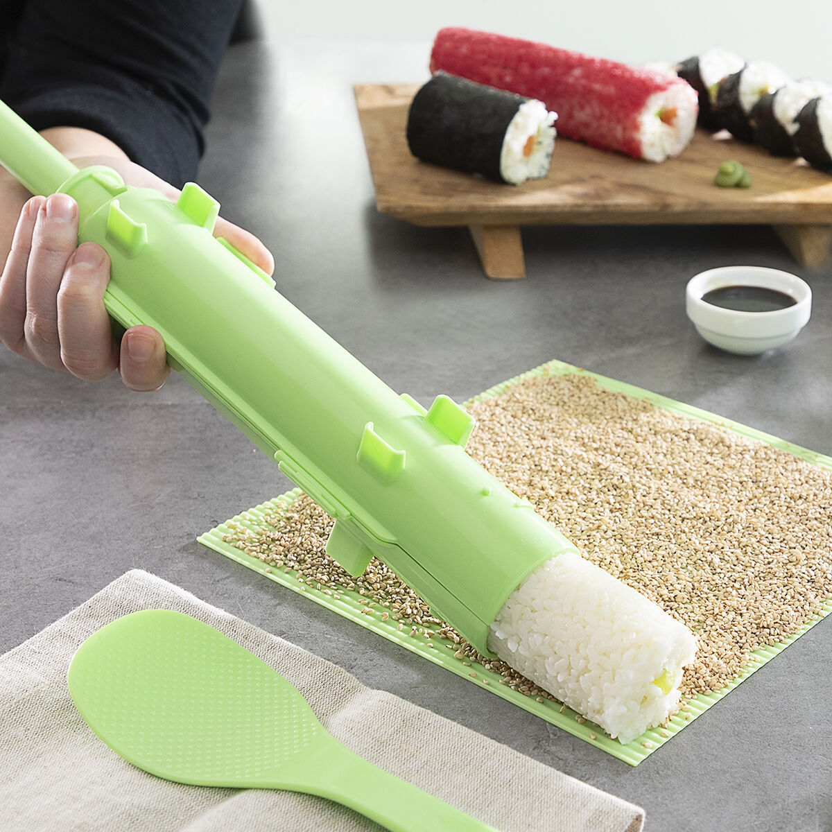 Suzooka InnovaGoods Recipe Sushi Kit 3 Items-2