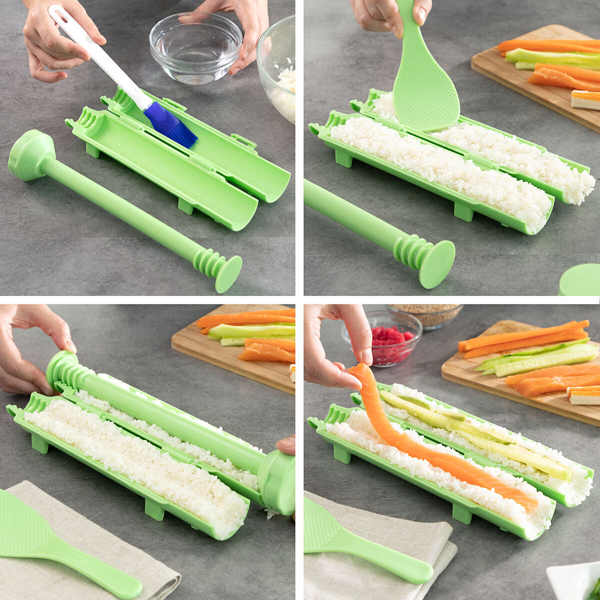Suzooka InnovaGoods Recipe Sushi Kit 3 Items-3