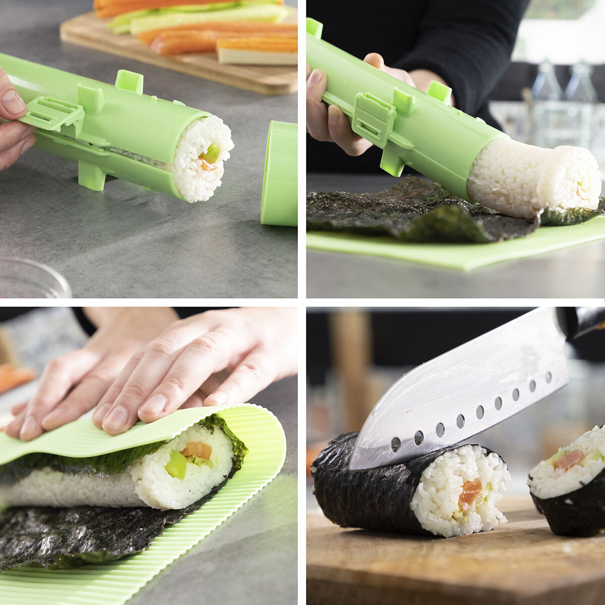 Suzooka InnovaGoods Recipe Sushi Kit 3 Items-4