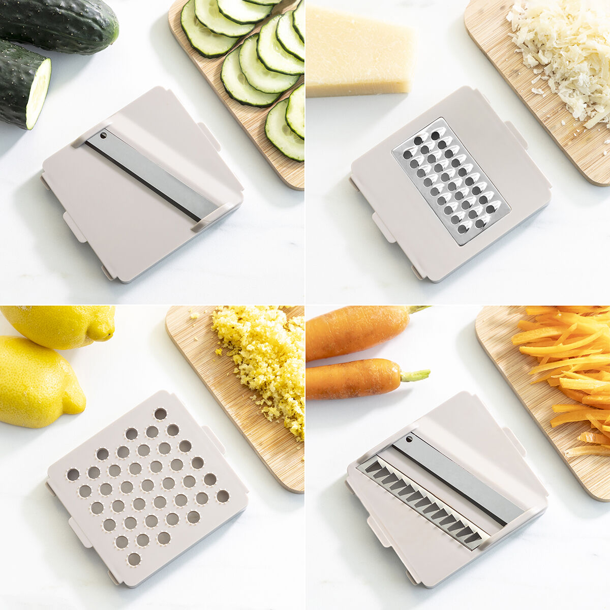 Vegetable cutter and grater with recipes and accessories 7-in-1 Choppie Expert InnovaGoods-5