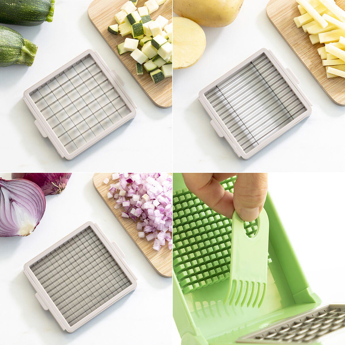 Vegetable cutter and grater with recipes and accessories 7-in-1 Choppie Expert InnovaGoods-6