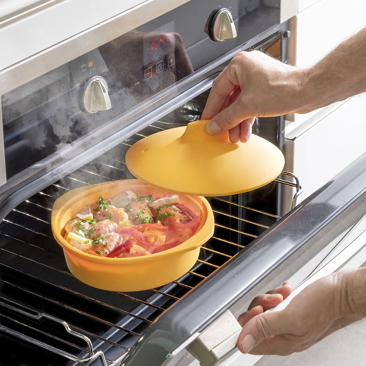 Silicone InnovaGoods multifunctional recipe steamer-2