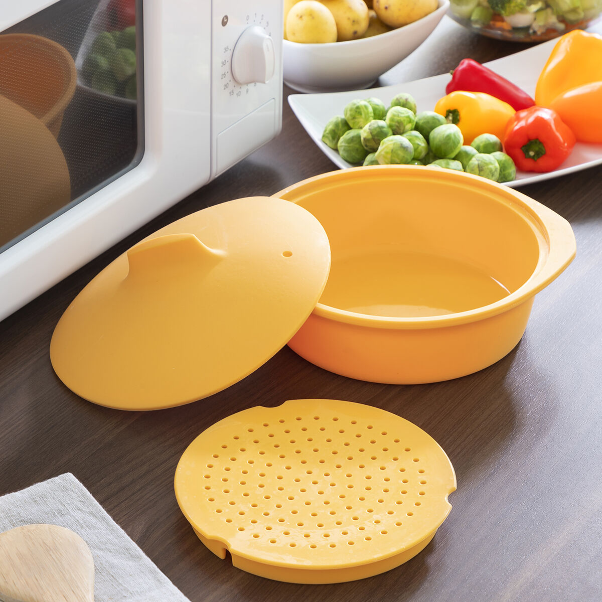 Silicone InnovaGoods multifunctional recipe steamer-3