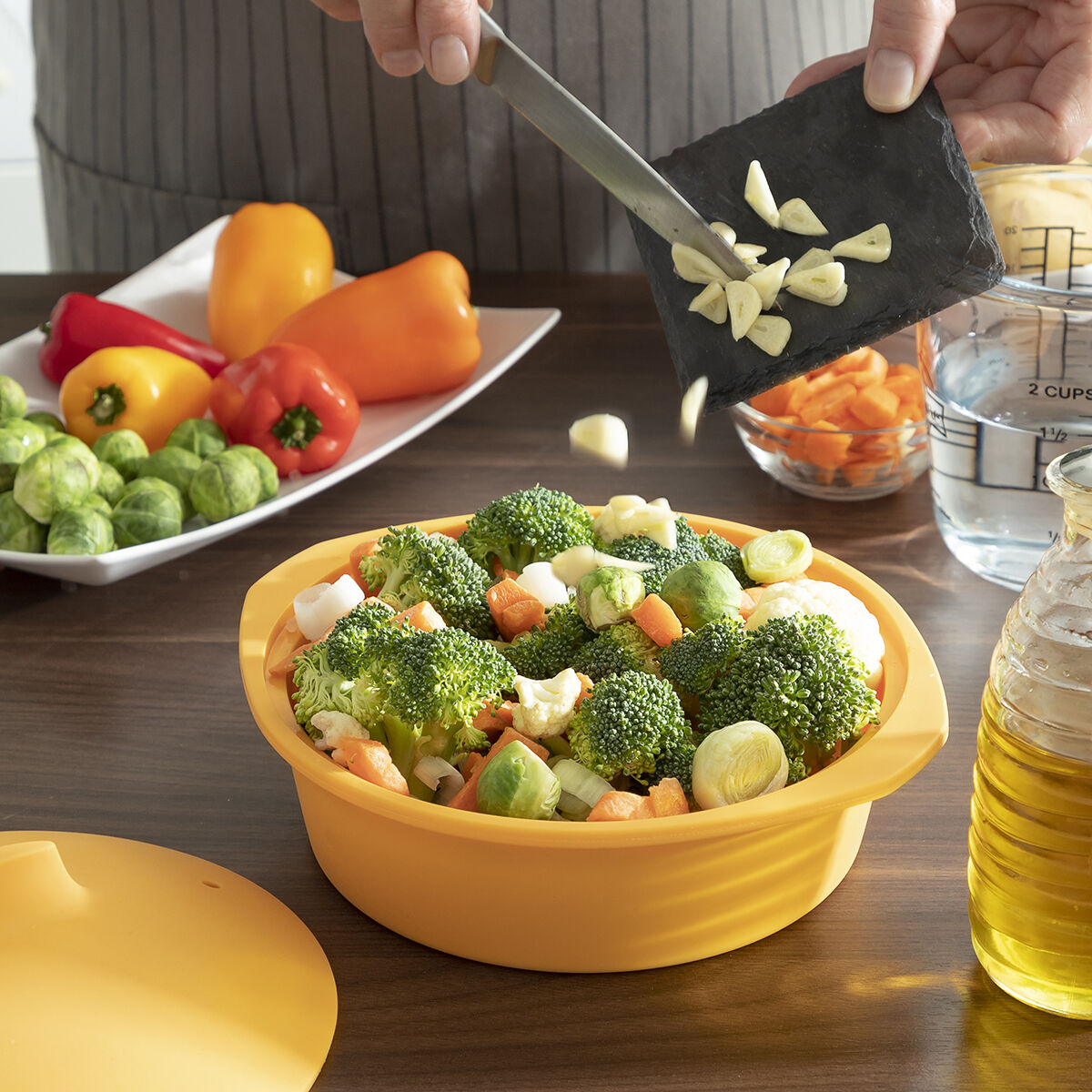 Silicone InnovaGoods multifunctional recipe steamer-4