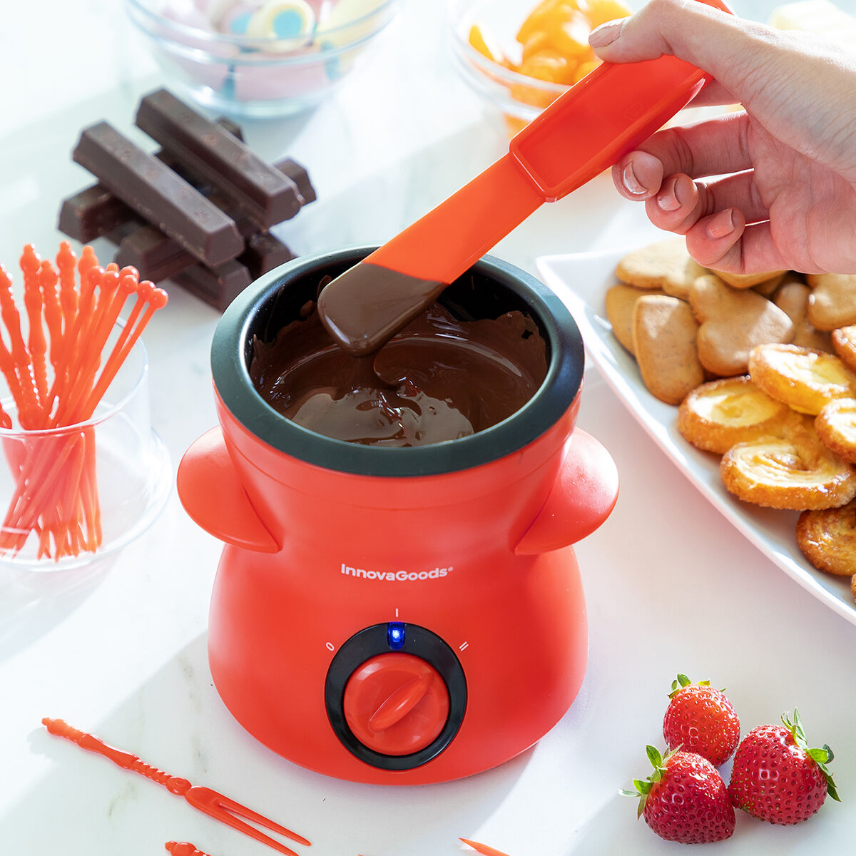 Chocolate fondue with Fonlat InnovaGoods accessories-6