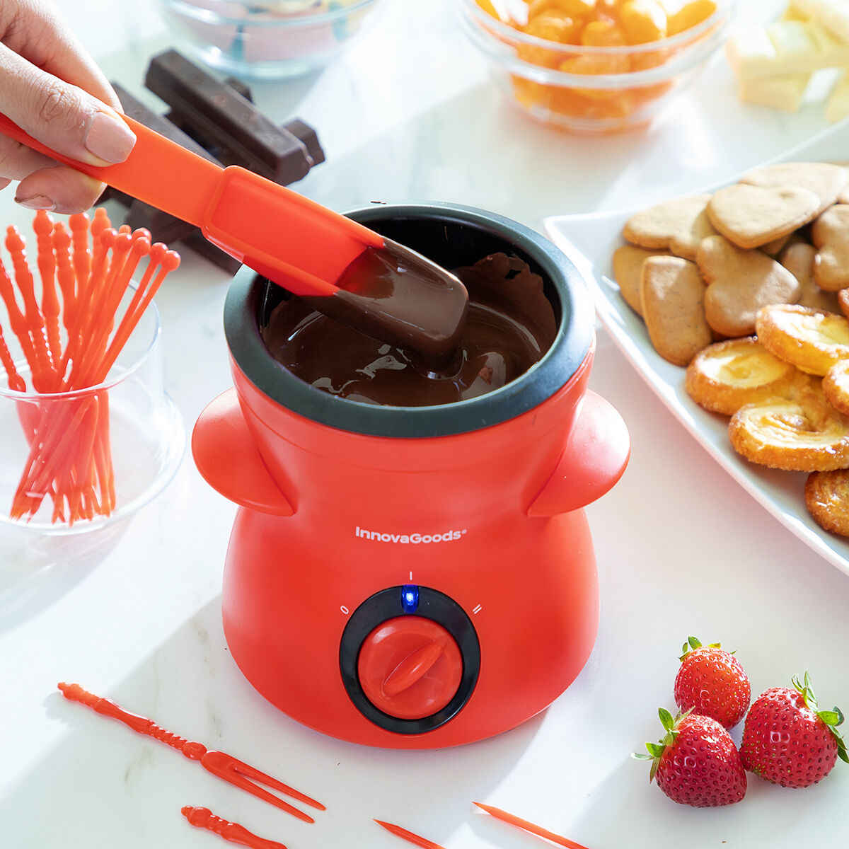 Chocolate fondue with Fonlat InnovaGoods accessories-7