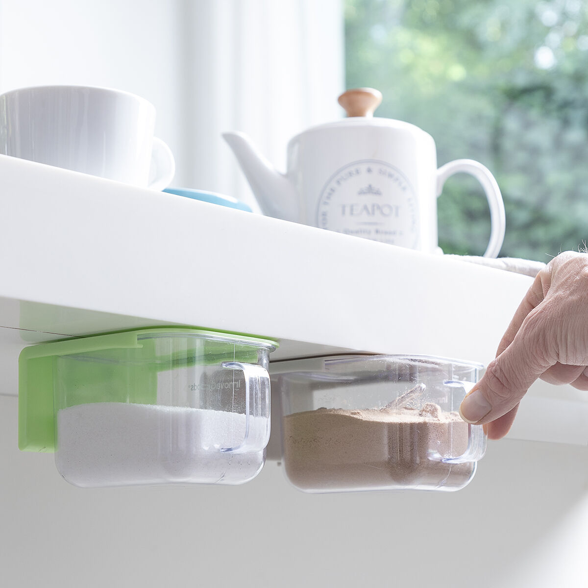 Removable kitchen containers with Handstore InnovaGoods stickers 2-pack-4