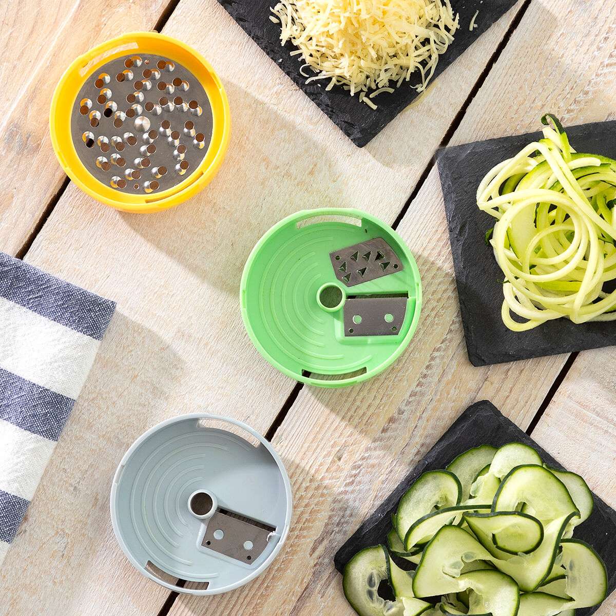 Vigizer InnovaGoods Spiral Vegetable Cutter and Grater Recipes-5