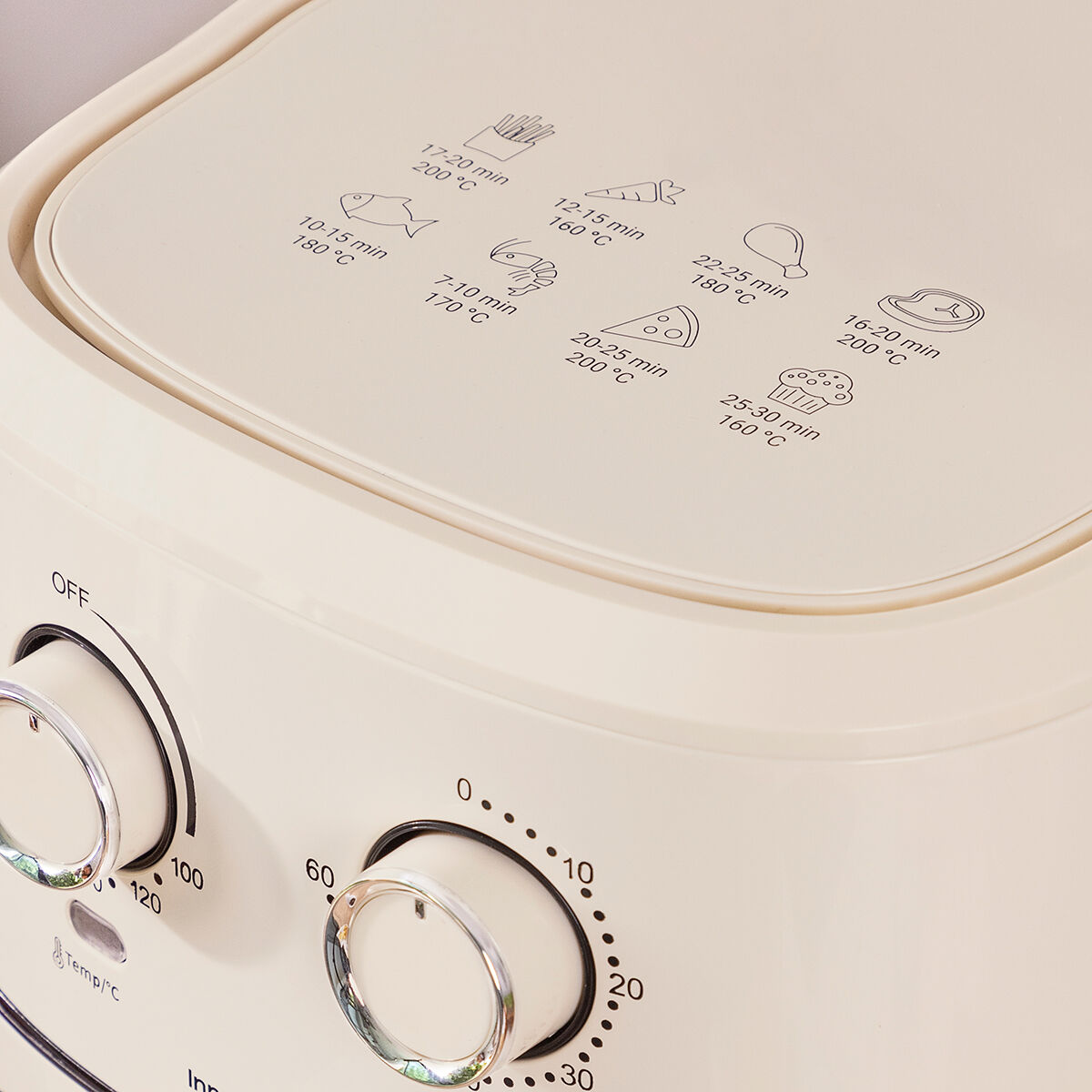 Аэрофритюрница InnovaGoods Vynner Pro 5500 Кремовый 1700 W 5,5 L Нержавеющая сталь-6
