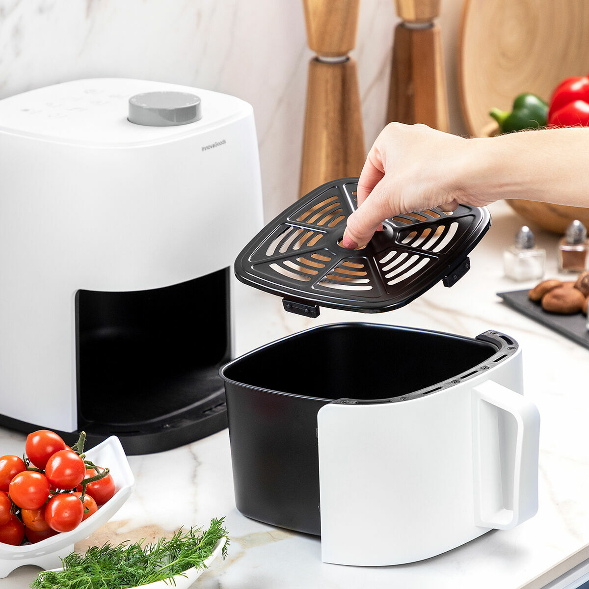 Аэрофритюрница InnovaGoods Белый 1200 W 2 L (Пересмотрено B)-7