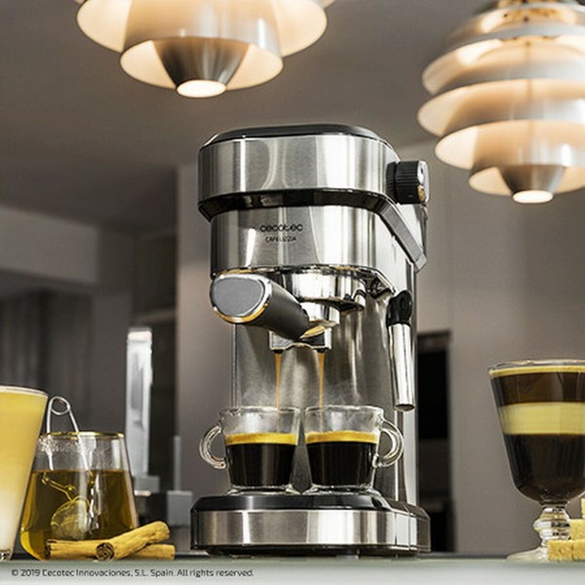 Экспресс-кофеварка с ручкой Cecotec CAFELIZZIA 790 STEEL 1,2 L 1350 W Сталь (Пересмотрено B)-5