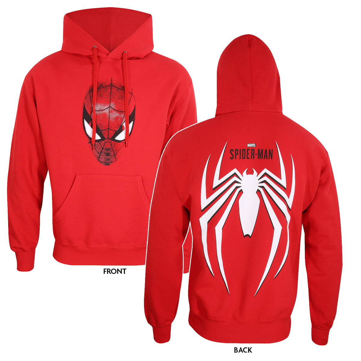 Толстовка с капюшоном унисекс Spider-Man Spider Crest Красный-3
